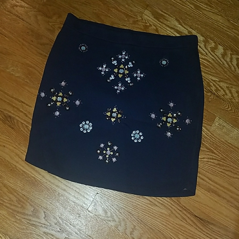 Beaded mini skirt