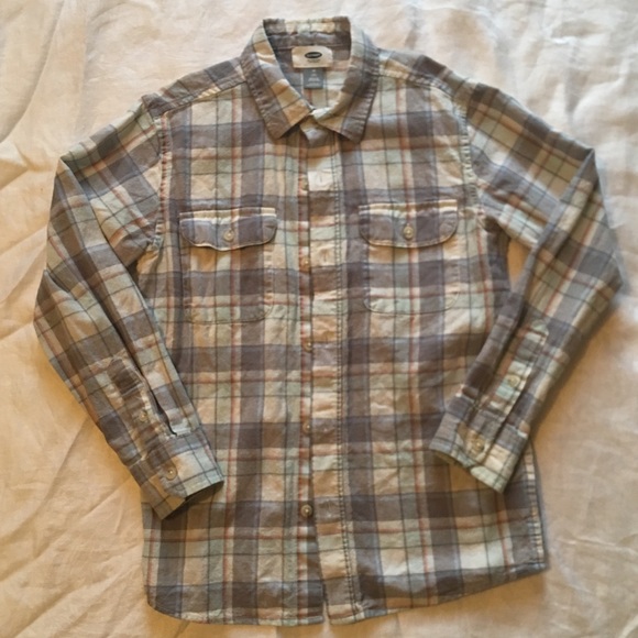 🔆SALE🔆💙Boys Old Navy Flannel Type Button Down💙 - Picture 1 of 4