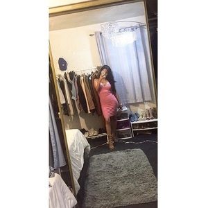 Baby pink dress