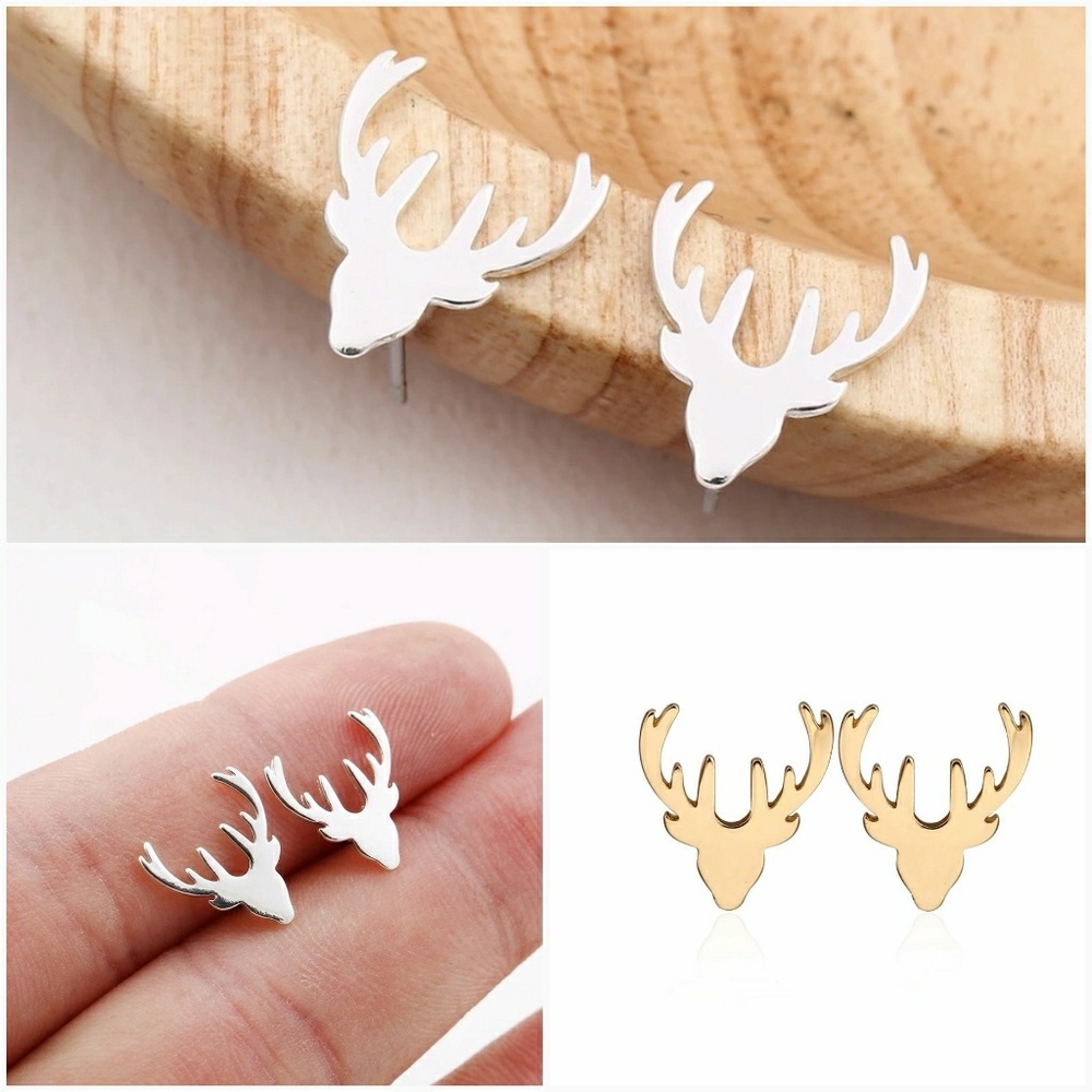 Dainty Reindeer Earrings