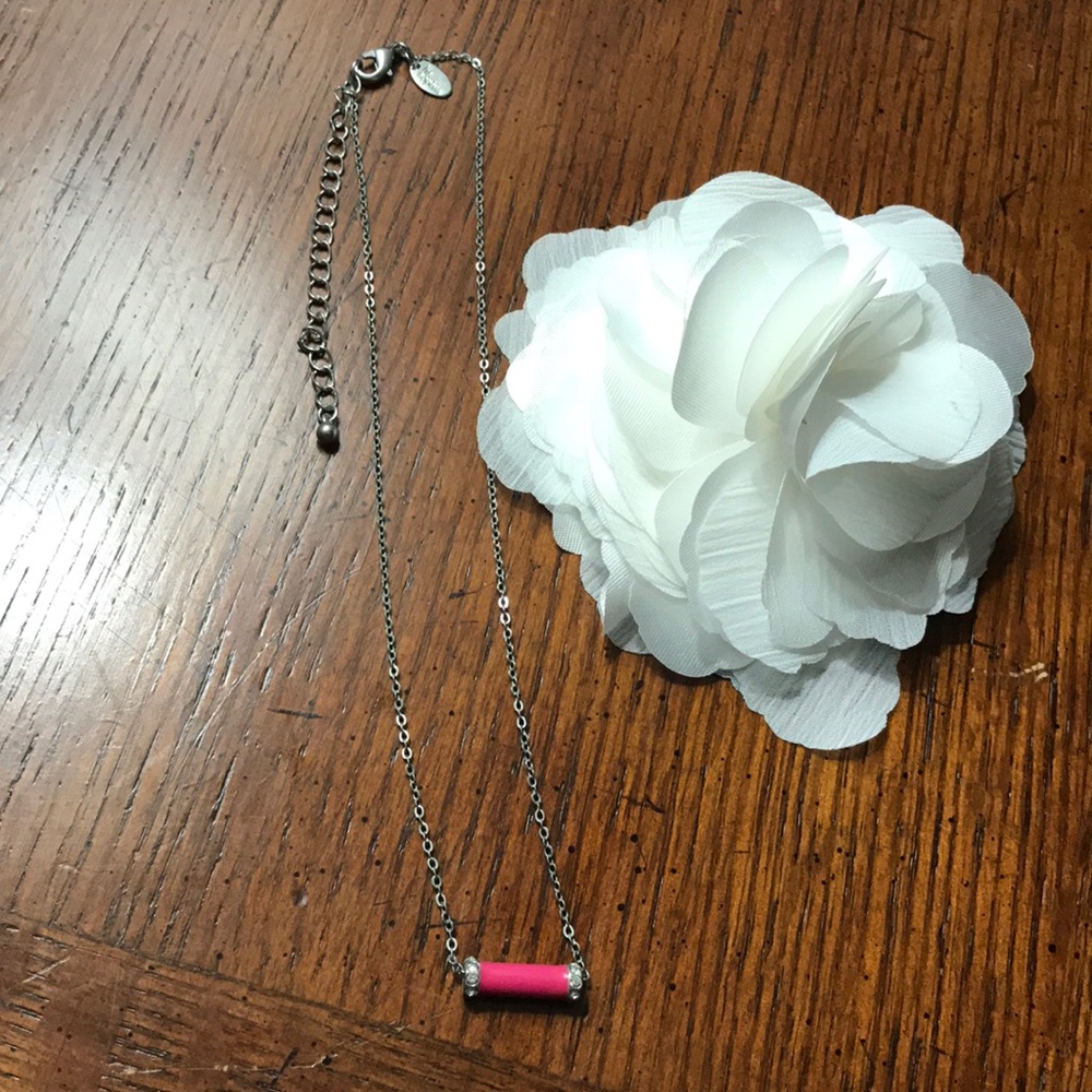 Lia Sophia Pink Bar Necklace - Picture 4 of 5