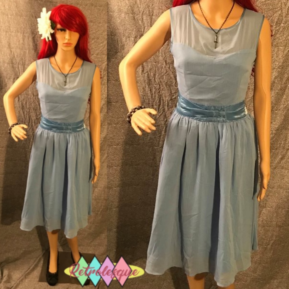 Powder Blue Audrey Swing Dress- NWT