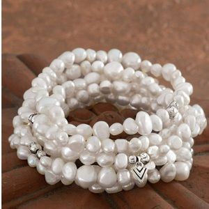Silpada multi-strand pearl bracelet