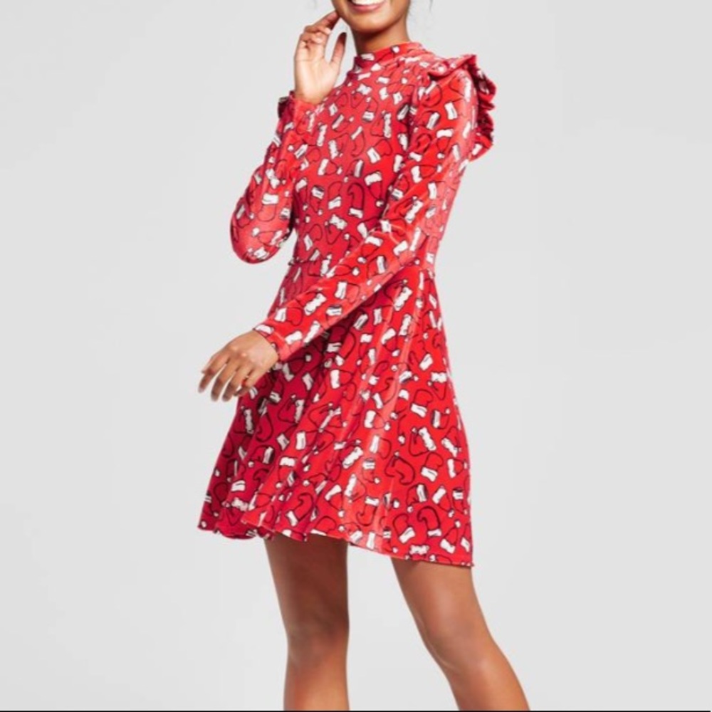 Ugly sweater skater dress