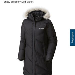 Columbia Winter Coat w/ Fur Trim