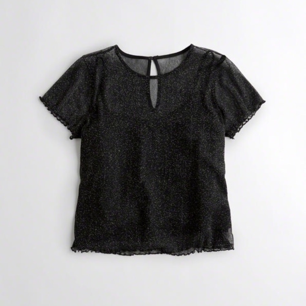 Hollister Shine Mesh Top