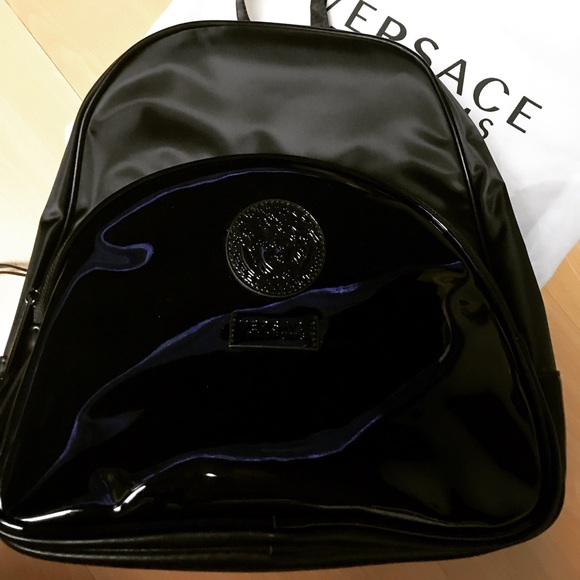 Versace Handbags - 😻Brand New 😻 Versace Black Backpack