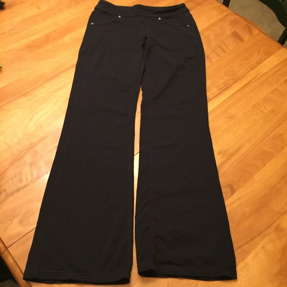 Athleta wide leg black pants