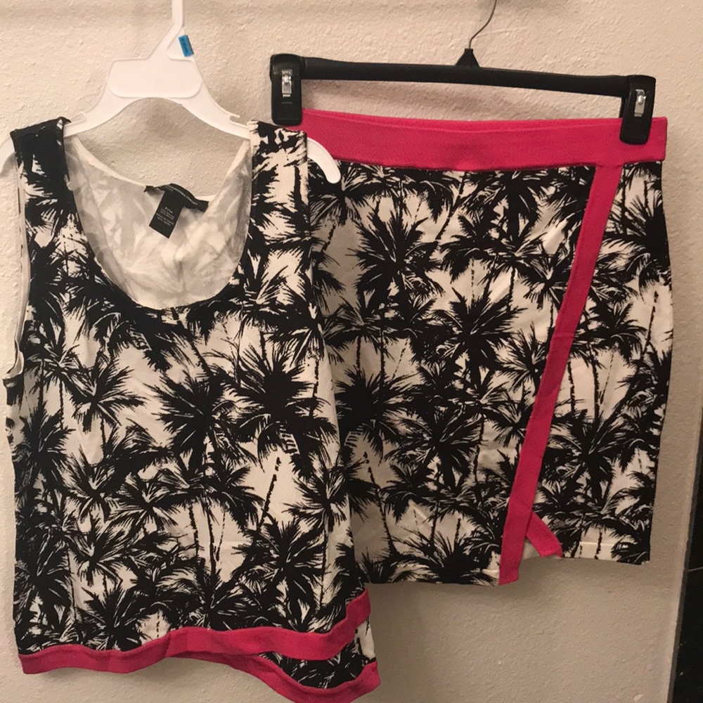 Inc matching skirt and top set