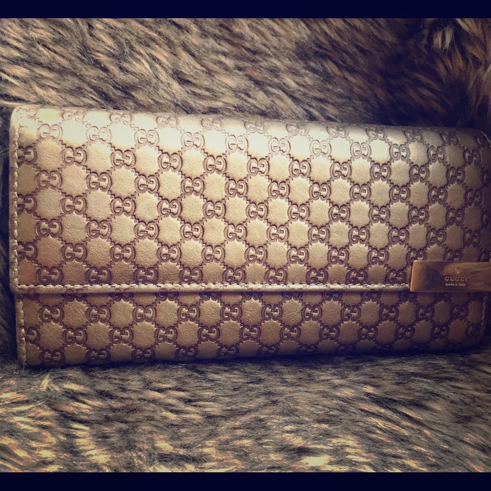Guccissima wristlet Gold wallet - Beautiful wallet