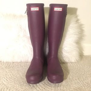 Hunter tall rain boots