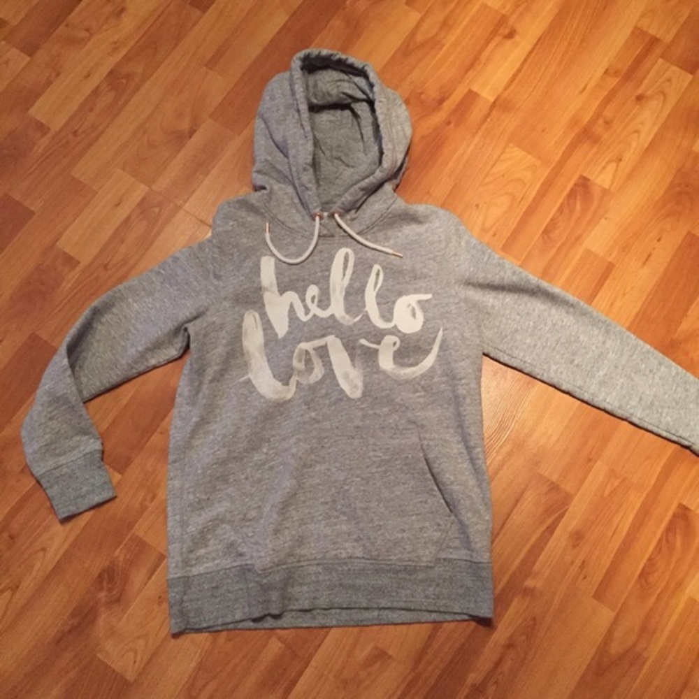 Gray ‘Hello Love’ Hoodie 💕