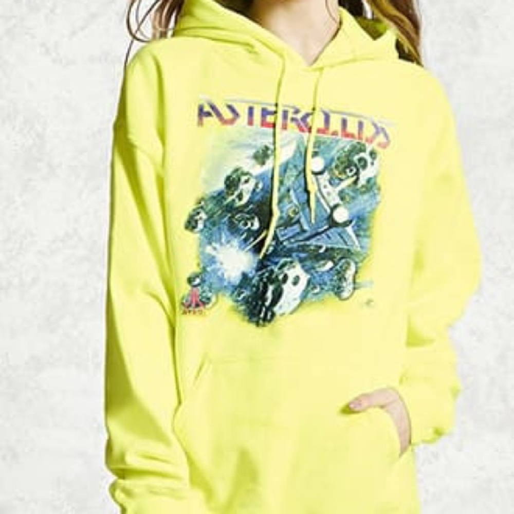 Neon Colored Asteroids Hoodie