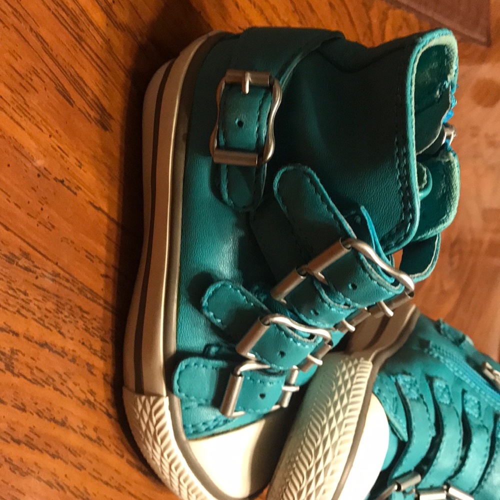 Girls ash high top leather shoe