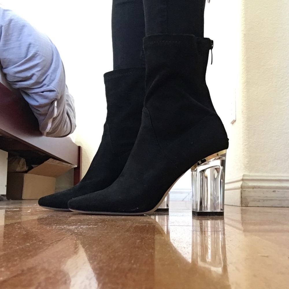 Public Desire suede sock boots