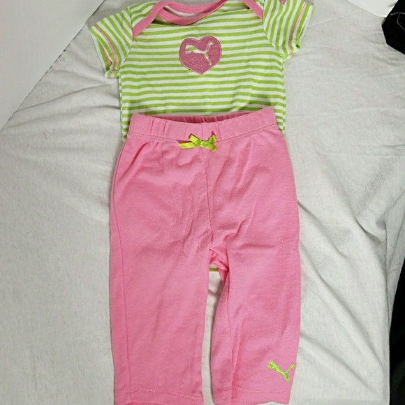 Puma Other - PUMA Sz 3-6 mos 2pc Onesie & Pull On Pants