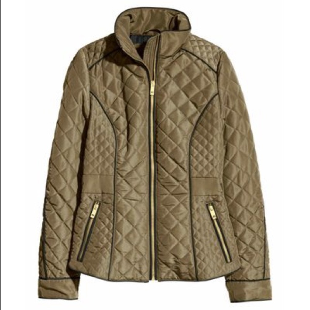 Olive Green Quilted Jacket