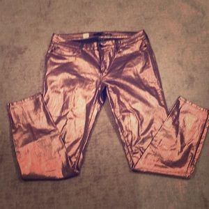 Metallic stretchy skinny pants Size 13