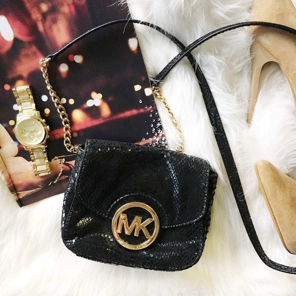 Michael Kors Fulton Python Small Crossbody - image 1