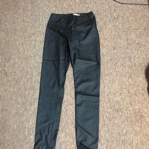 Paper Crown Zircon Leather Legging