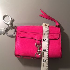 Rebecca Mincoff small wallet hot pink
