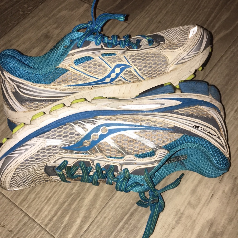 Saucony ride 5 neutral running shoe 8 ran 5 miles