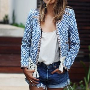 Santa Fe fringe diamondback jacket. Like new