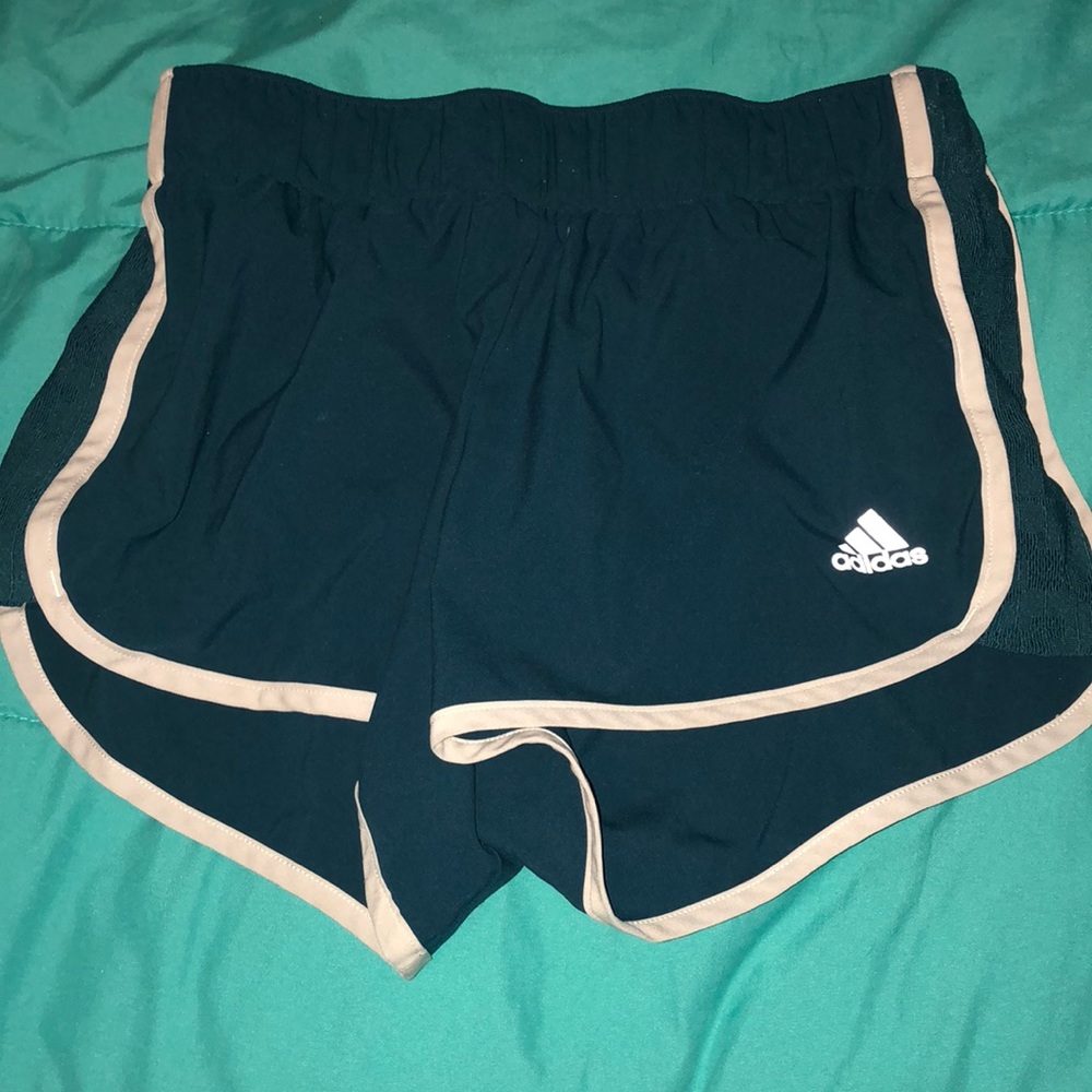 Dark blue adidas shorts