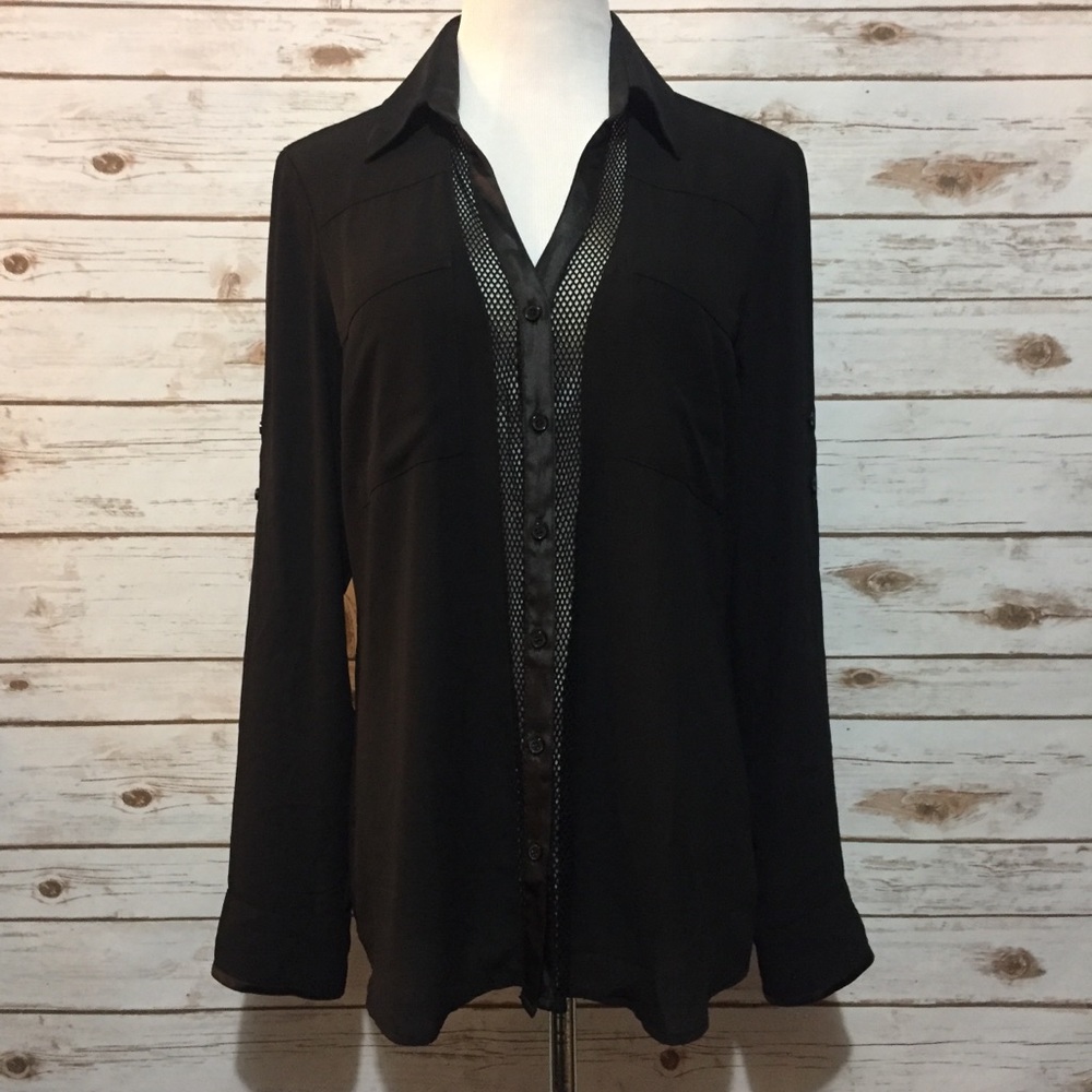 SOLD Black Express Blouse - The Portofino Shirt