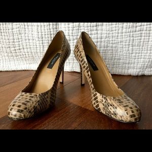 2” leopard print colored textured heels