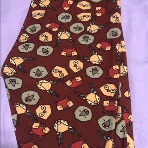 Lularoe OS woodland creature leggings