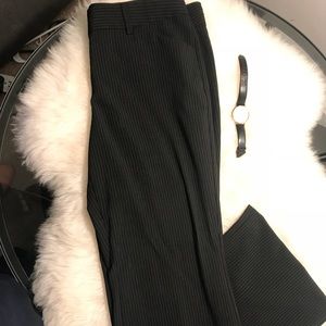 Pinstripe express editor style work pants