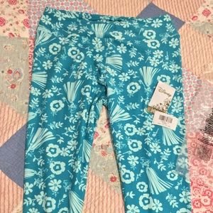Disney Aurora teal LulaRoe Tall And Curvy leggings