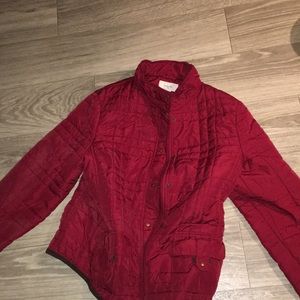 Large jacket light weight puffer motto style