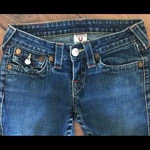 True Religion Straight Leg Jeans Sz 25