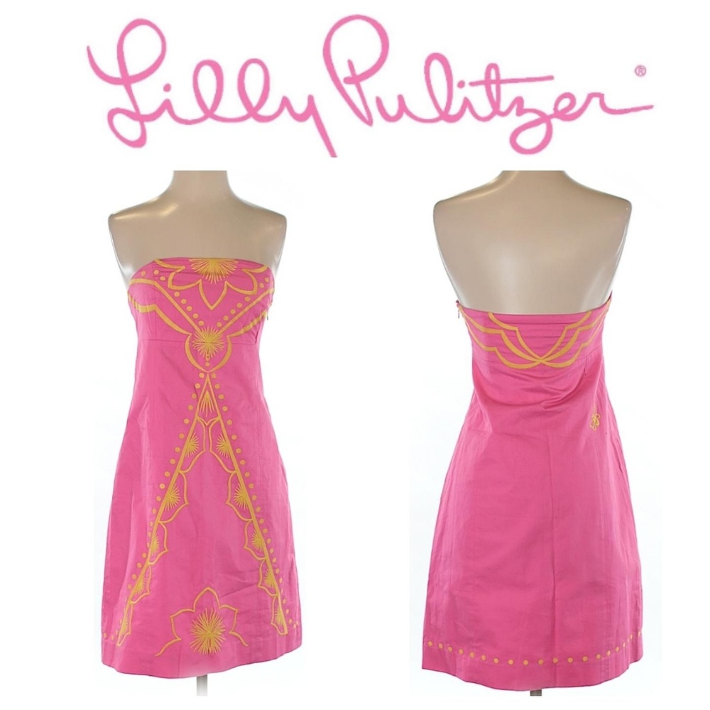 Lilly Pulitzer "Bowen" strapless dress size 2