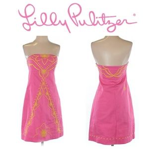 Lilly Pulitzer "Bowen" strapless dress size 2