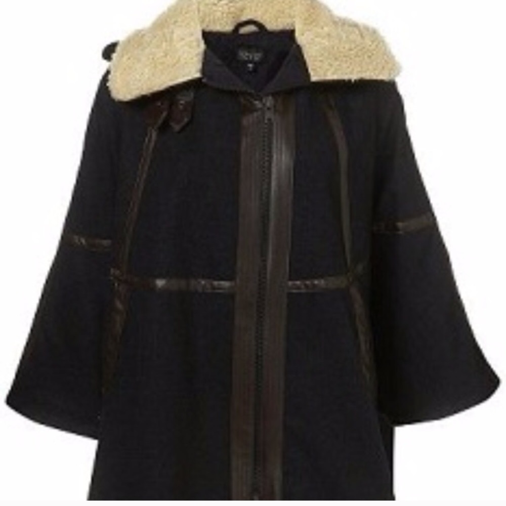 Topshop coat. Cape