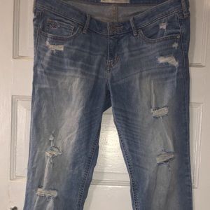 Hollister light blue ripped jeans size 30