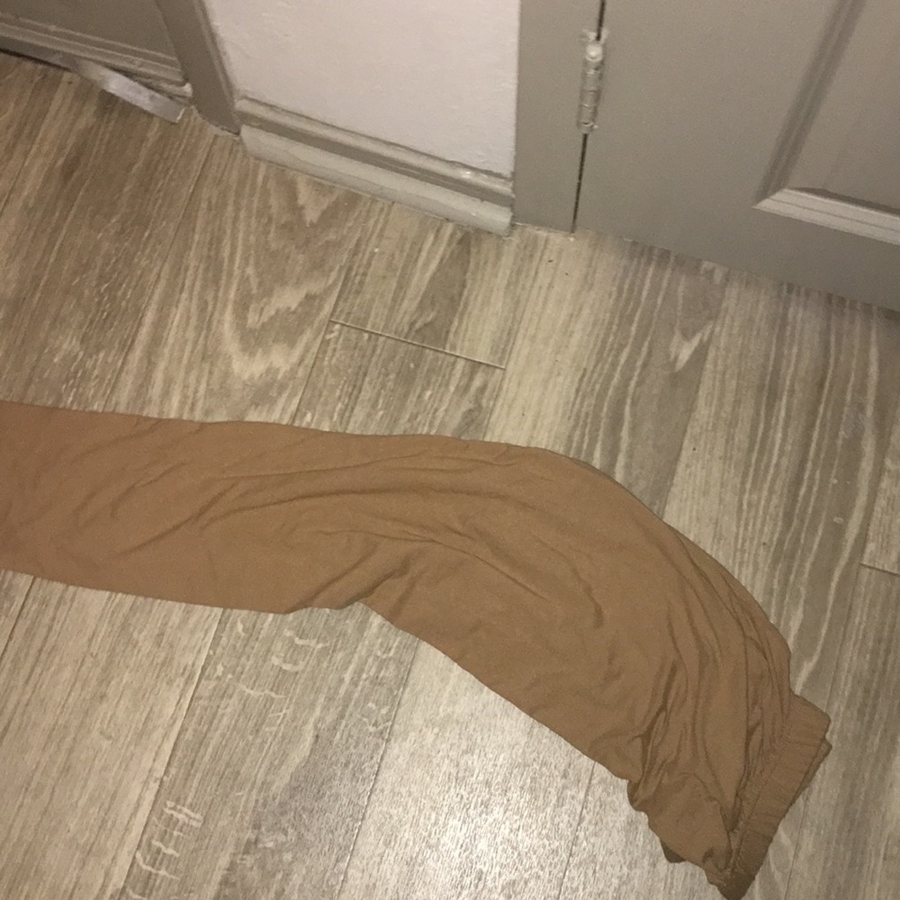 One size super soft khaki tan leggings