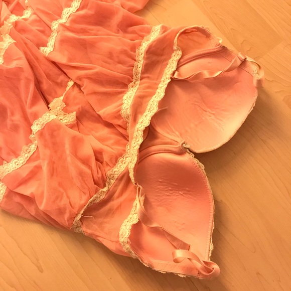 Lace Pink Camisole & Thong Sleeping Set - Picture 3 of 4