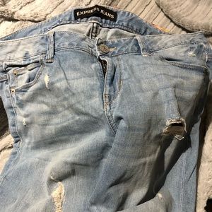 Express Faded Blue Jeans