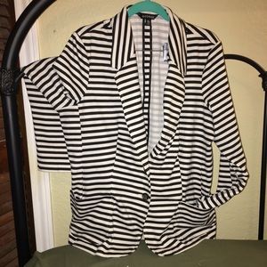 B/W Striped Blazer