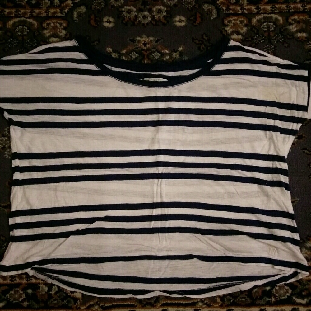 A&F Striped blouse loose fit