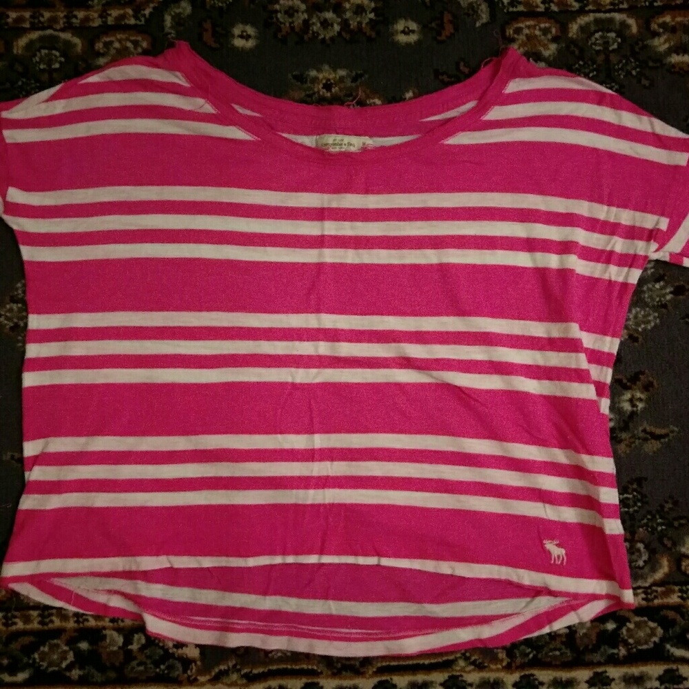 A&F Striped Blouse Loose Fit