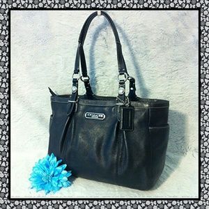 ⚫⏩Coach Black Gallery Tote F1049-F15147 ⏪⚫