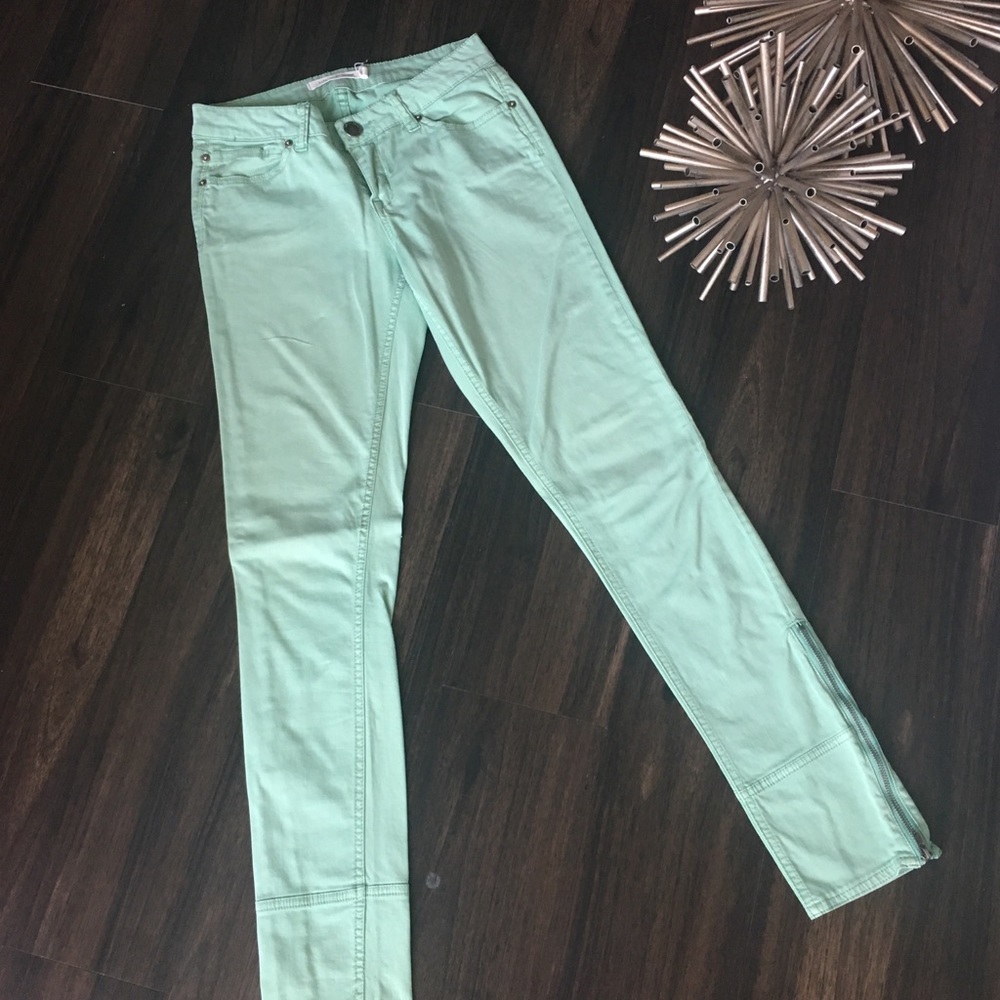 Mint Skinny Jeans