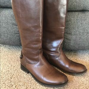 Frye Melissa Button zip-back boots! Sz 7 - cognac