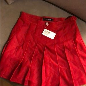 American apparel red tennis skirt