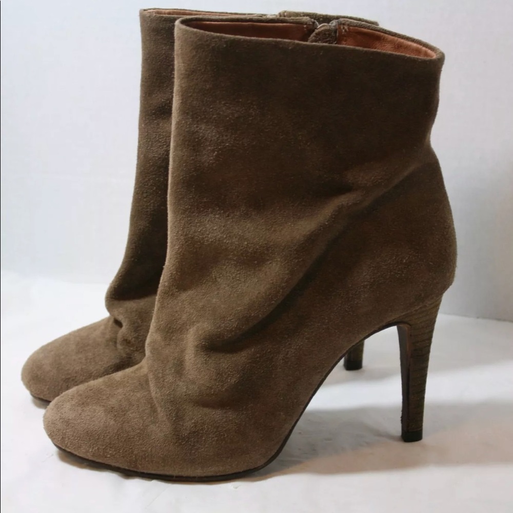 Free People suede semi slouchy booties 31/2 “ H